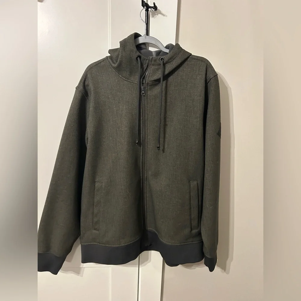 The North Face Men's Dark Green Zip-Up Light Jacket - Picture 3 of 6